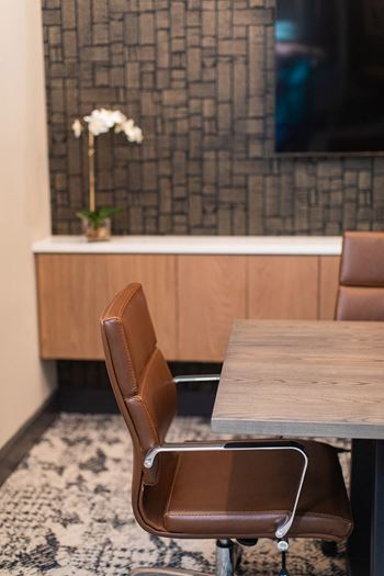 A leather chair